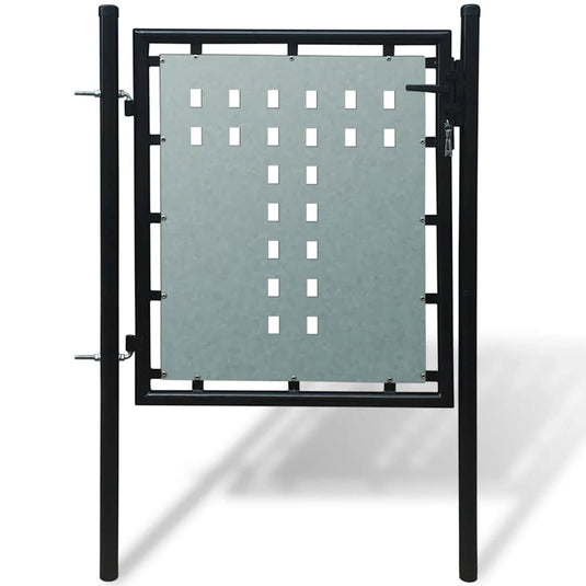 Vidaxl zwarte enkele deur 100x100 cm