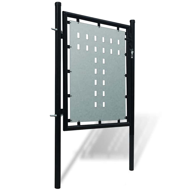 Afbeelding laden in galerijviewer, Vidaxl zwarte enkele deur 100x100 cm
