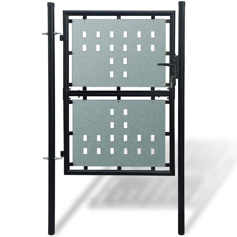 Afbeelding laden in galerijviewer, Vidaxl zwarte enkele deur 100x175 cm
