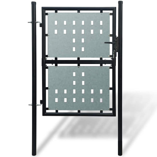 Vidaxl zwarte enkele deur 100x175 cm