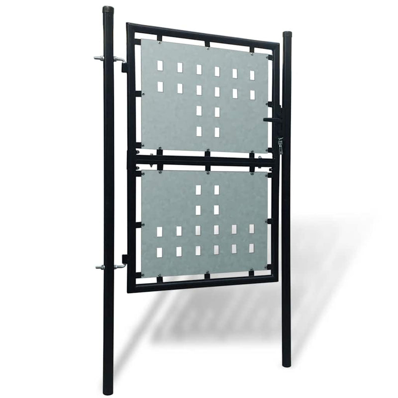 Afbeelding laden in galerijviewer, Vidaxl zwarte enkele deur 100x175 cm

