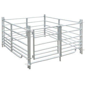 VidaXL Schaapskooi 4 panelen 137x137x92 cm gegalvaniseerd staal