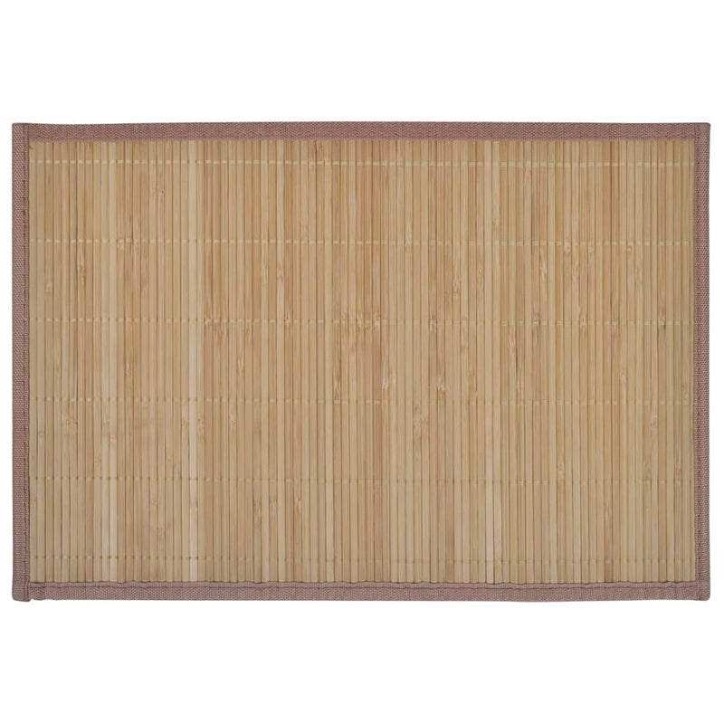 Afbeelding laden in galerijviewer, Vidaxl 6 st placemats 30x45 cm bamboe bruin
