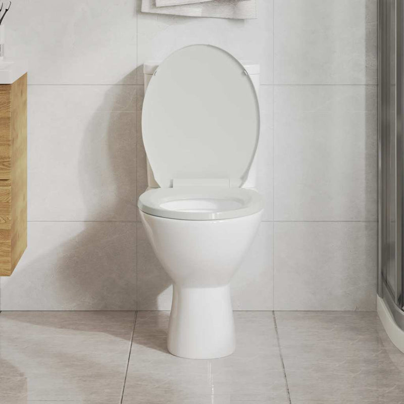 Afbeelding laden in galerijviewer, Vidaxl toiletbril soft-close ovaal wit
