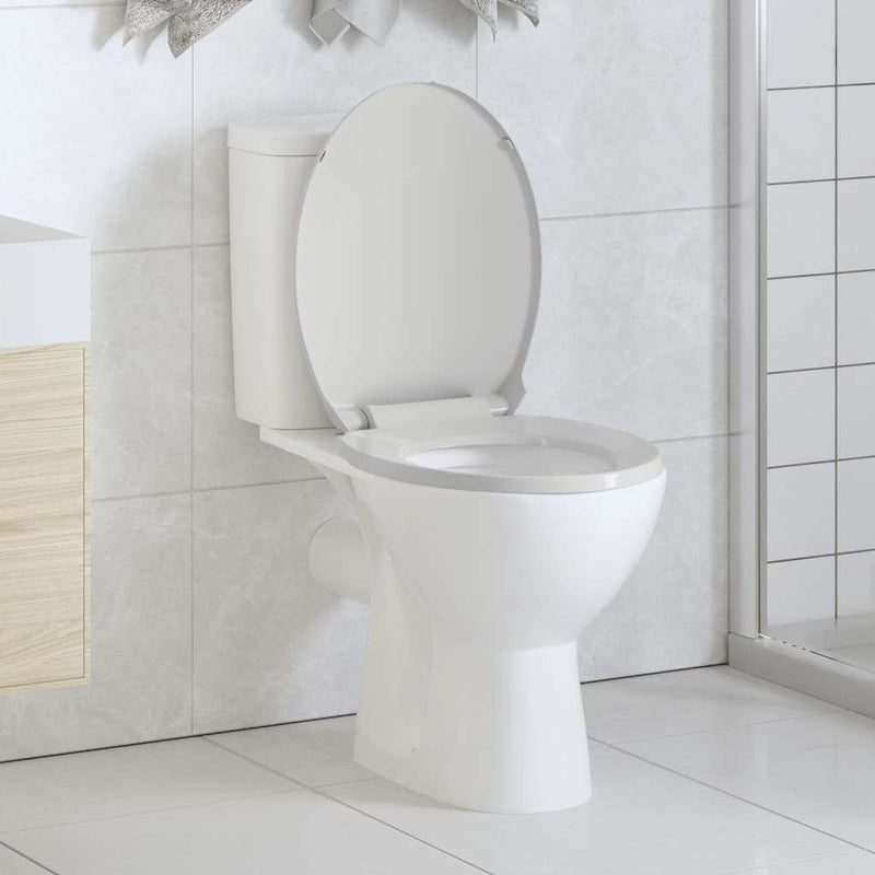 Afbeelding laden in galerijviewer, Vidaxl toiletbril soft-close ovaal wit
