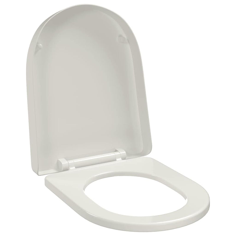 Afbeelding laden in galerijviewer, Vidaxl toiletbril soft-close vierkant wit
