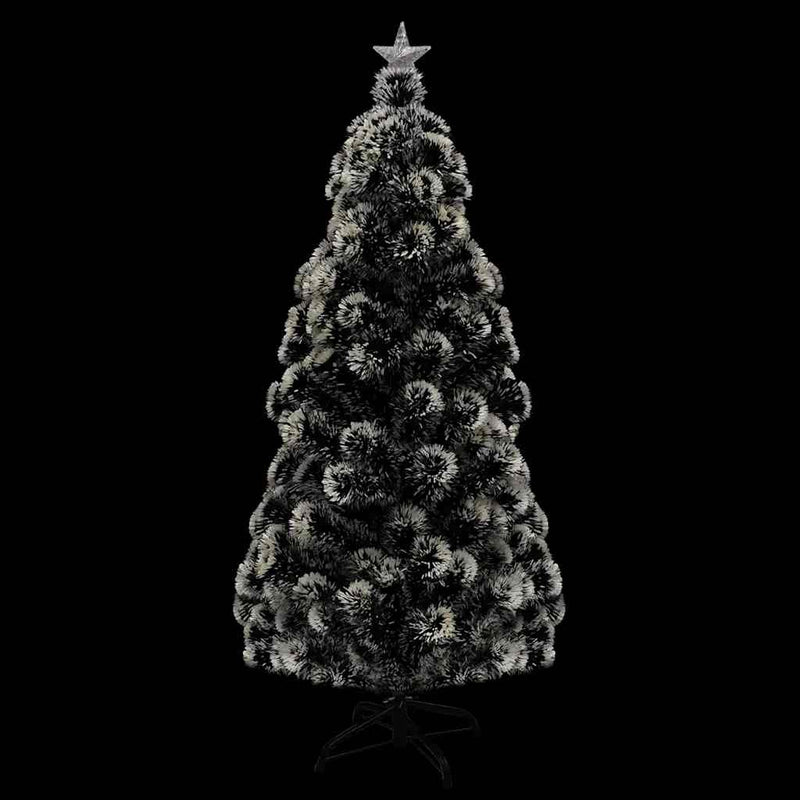 Afbeelding laden in galerijviewer, Vidaxl voorverlichte kerstboom met standaard en led 150 cm glasvezel
