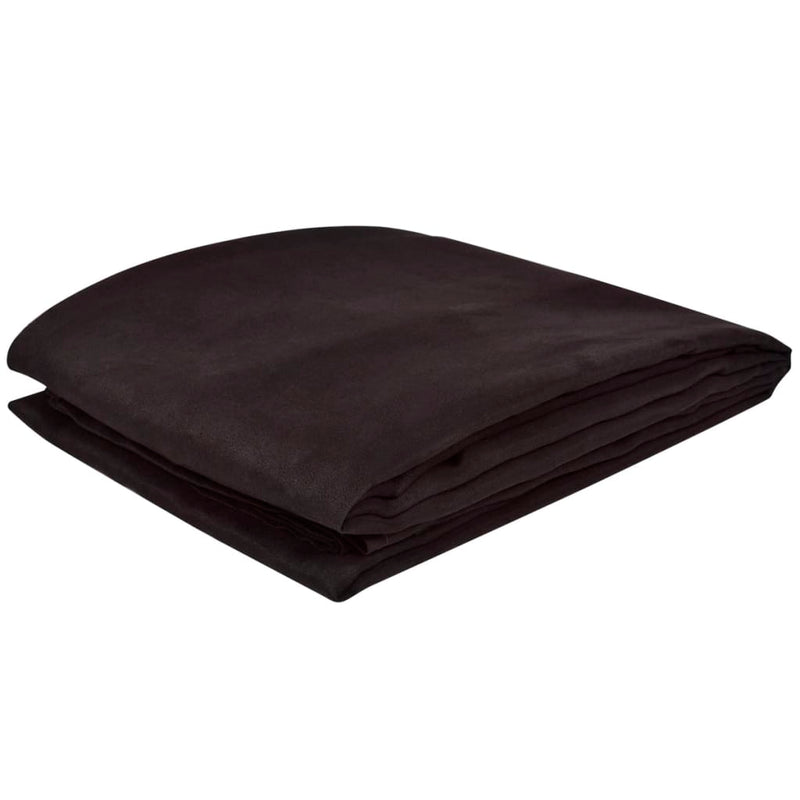 Afbeelding laden in galerijviewer, Vidaxl bankhoes microsuede bruin 140 x 210 cm
