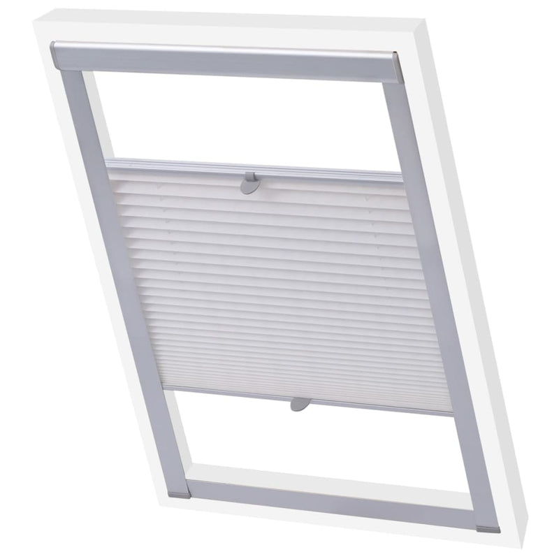 Afbeelding laden in galerijviewer, VidaXL Rolgordijn geplooid wit M04 304
