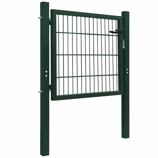 Vidaxl poort 100x100 cm staal groen
