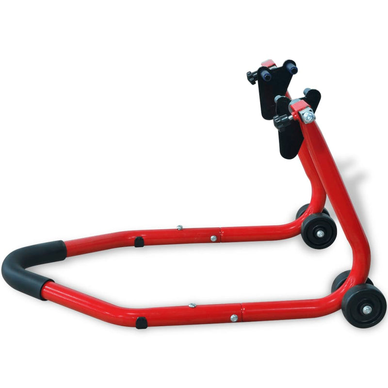 Afbeelding laden in galerijviewer, VidaXL Motorfiets voorwiel standaard rood
