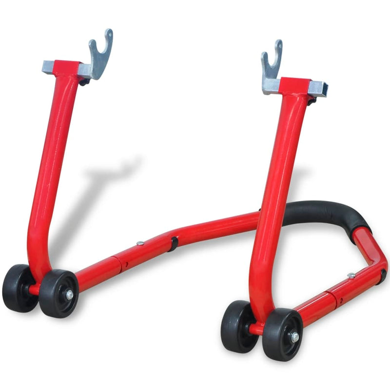 Afbeelding laden in galerijviewer, Vidaxl motorfiets achterwiel standaard rood
