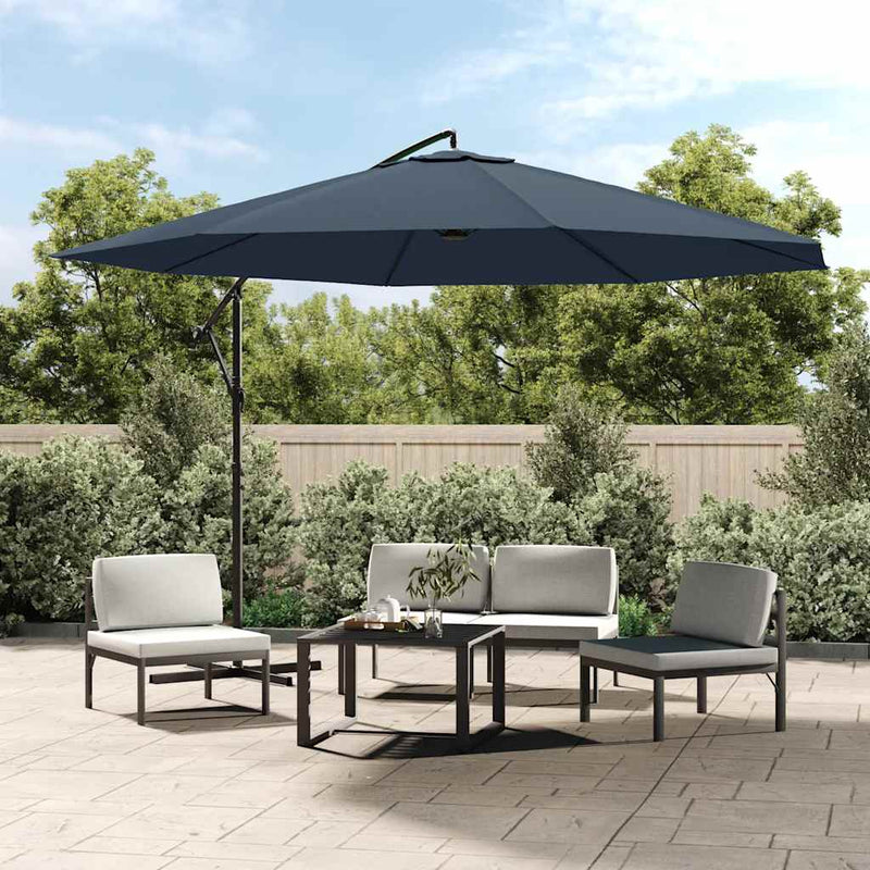 Afbeelding laden in galerijviewer, Vidaxl zweefparasol 3,5 m blauw
