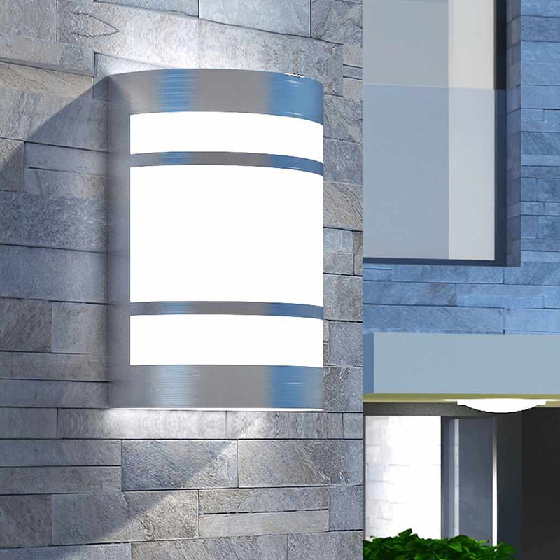 Afbeelding laden in galerijviewer, Vidaxl wandlamp voor buiten licht roestvrij staal
