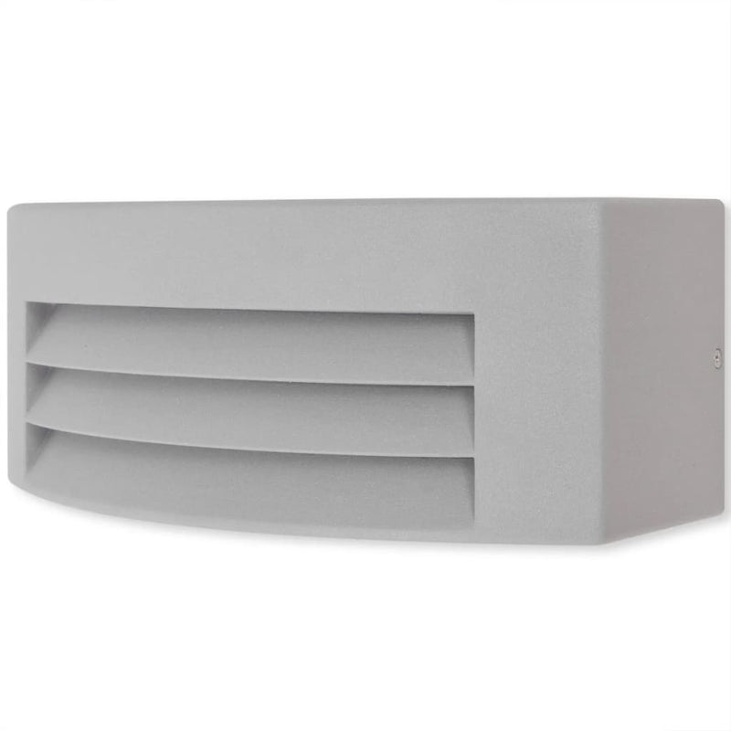 Afbeelding laden in galerijviewer, Vidaxl wandlamp buiten grijs aluminium
