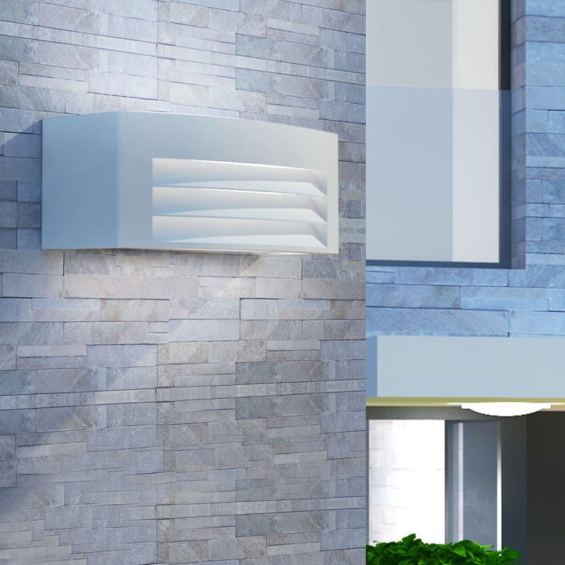 Afbeelding laden in galerijviewer, Vidaxl wandlamp buiten grijs aluminium
