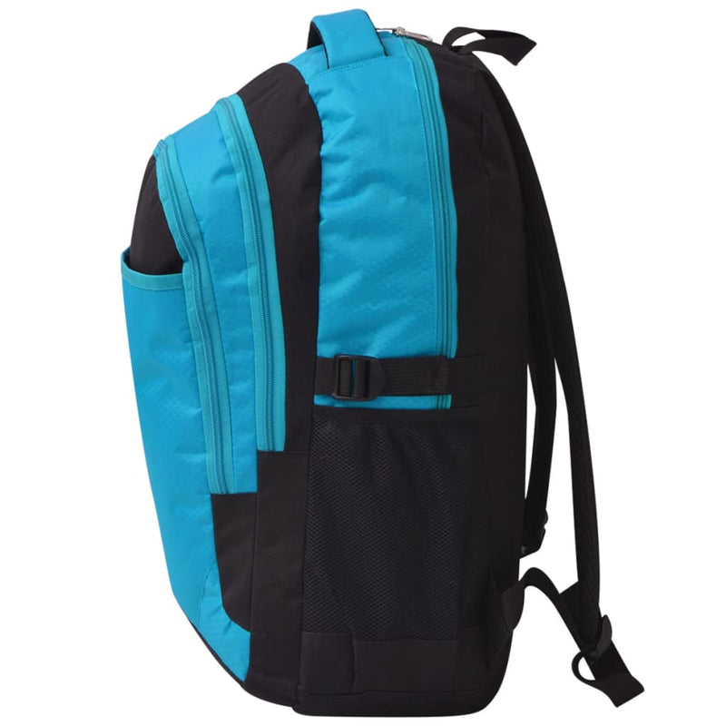 Afbeelding laden in galerijviewer, Vidaxl rugzak voor school 40 l zwart en blauw
