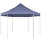 Vidaxl partytent pop-up zeshoekig inklapbaar 3,6x3,1 m donkerblauw
