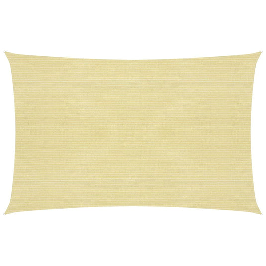 VidaXL Zonnescherm HDPE rechthoekig 2x4 m beige