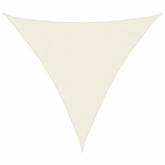 Vidaxl zonnescherm driehoekig 3,6x3,6x3,6 m oxford stof crèmewit