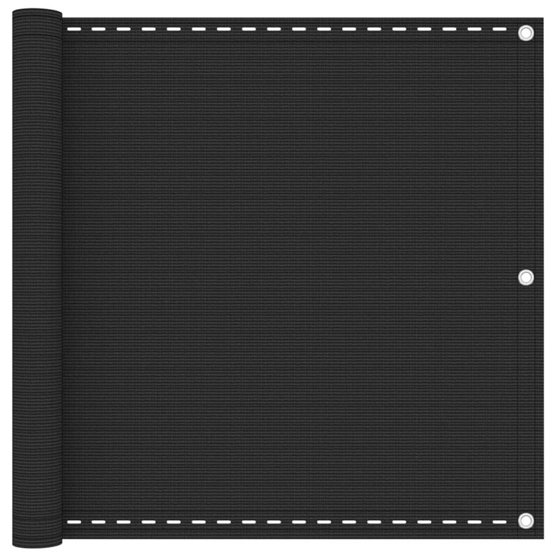 Afbeelding laden in galerijviewer, Vidaxl balkonscherm 90x600 cm hdpe antracietkleurig

