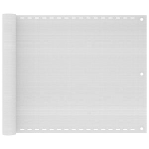 Vidaxl balkonscherm hdpe 75x400 cm wit
