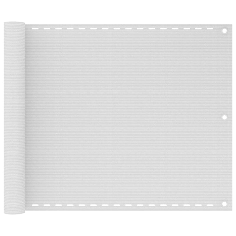 Afbeelding laden in galerijviewer, VidaXL Balkonscherm HDPE 75x600 cm wit
