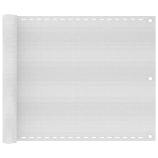 VidaXL Balkonscherm HDPE 75x600 cm wit