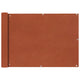 Vidaxl balkonscherm oxford textiel 75x400 cm terracotta