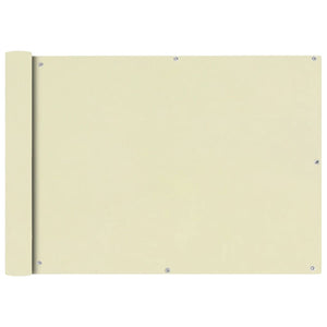 Vidaxl balkonscherm oxford textiel 75x400 cm crème