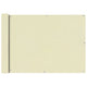 Vidaxl balkonscherm oxford textiel 75x400 cm crème