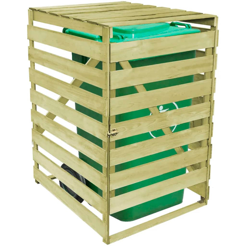 Afbeelding laden in galerijviewer, VidaXL Containerberging enkel 240 L geïmpregneerd hout
