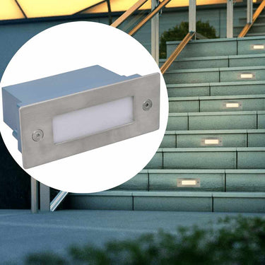 Vidaxl trapinbouwspots 6 st led 44x111x56 mm
