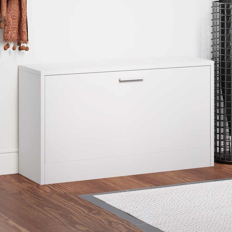 Afbeelding laden in galerijviewer, Vidaxl schoenen opbergkast 80x24x45 cm wit
