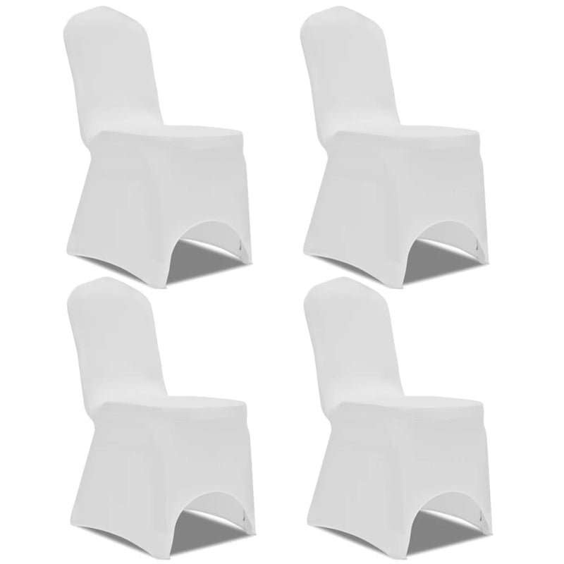Afbeelding laden in galerijviewer, Vidaxl stoelhoes stretch 4 stuks wit
