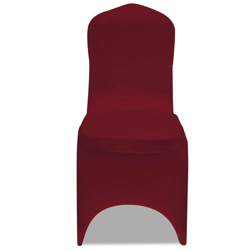 Afbeelding laden in galerijviewer, Vidaxl stoelhoes stretch 4 stuks bordeaux
