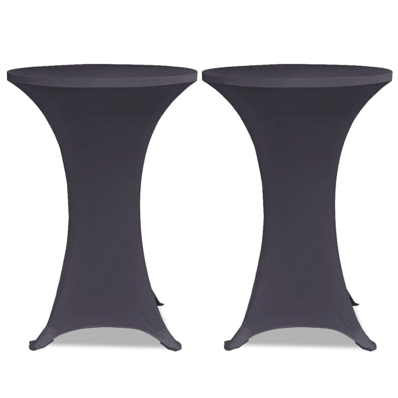 Afbeelding laden in galerijviewer, Vidaxl stoelhoes stretch 2st 60 cm antraciet
