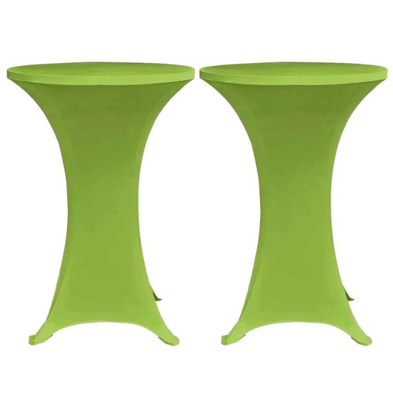 Afbeelding laden in galerijviewer, Vidaxl tafelhoes stretch 2 stuks 60 cm groen
