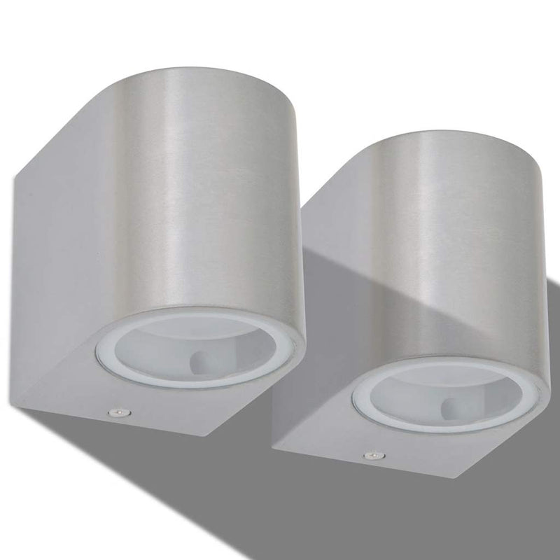 Afbeelding laden in galerijviewer, Vidaxl led-wandlamp tuin neerwaarts rond 2 st
