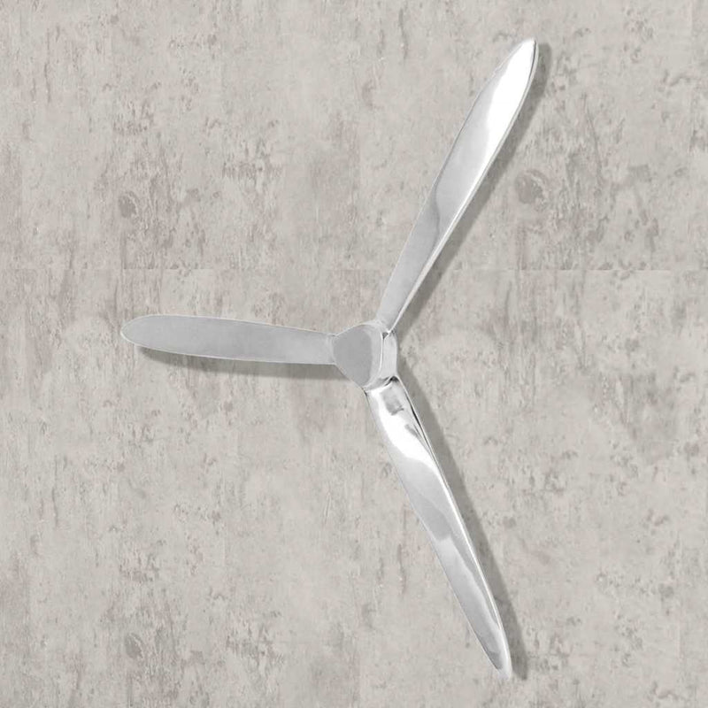 Afbeelding laden in galerijviewer, Vidaxl propeller voor aan de muur 70 cm aluminium zilver
