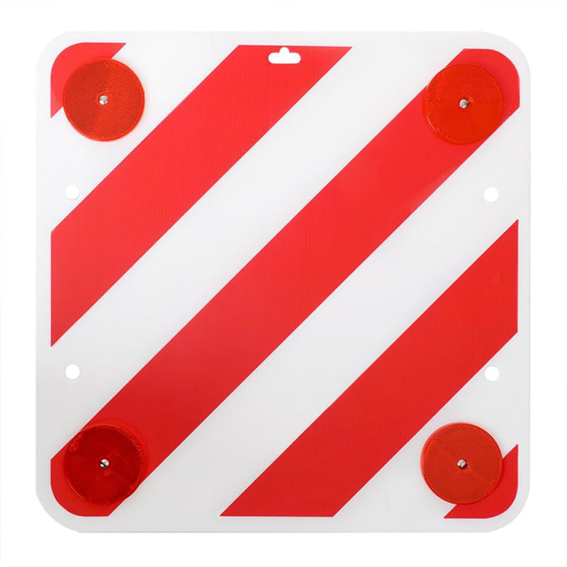 Afbeelding laden in galerijviewer, Proplus markeringsbord met reflectoren 50 x 50 cm rood wit
