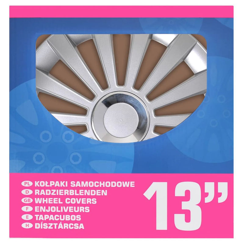 Afbeelding laden in galerijviewer, Proplus wieldoppen 4 st meridian 13'' zilverkleurig
