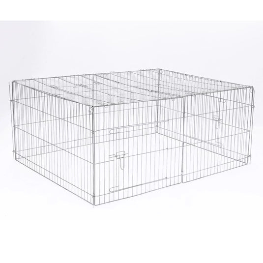 @pet huisdierenren voor buiten castle 144x112x60 cm metaal