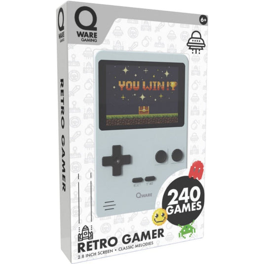 Overige merken qware retro spelcomputer 240 games grijs