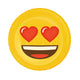 Basic opblaasbaar figuur emoji face hearts 140cm
