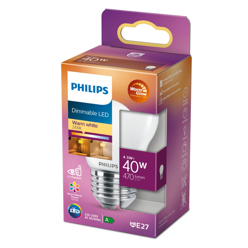 Afbeelding laden in galerijviewer, Philips dimbare led classic kaarslamp 40w e27 warm wit
