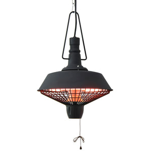 Sunred hangende verwarmer indus 2100 w halogeen zwart rsh16