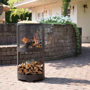 Redfire vuurplaats buffalo 44x90cm staal matzwart