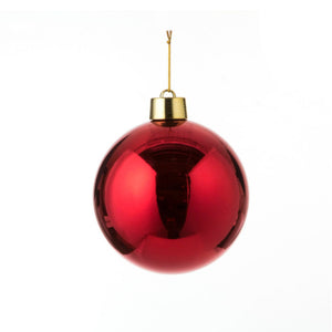 House of Seasons House of Seasons Kerstbal Rood Kunststof D20 cm