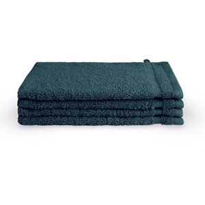 Byrklund bath basics washand 16x21cm - d. blauw - 4 stuks